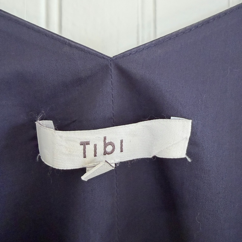 Tibi Satin Poplin Ruffle Top - Picture 6 of 9